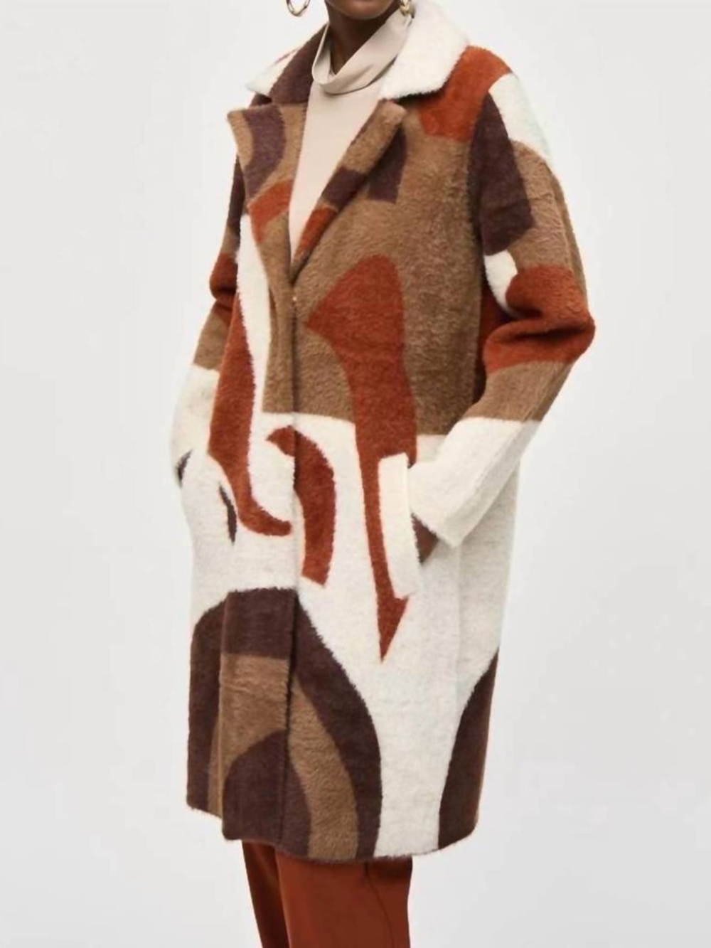 Joseph Ribkoff Earthtone sweater Coat size Large